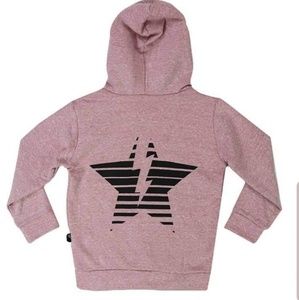Pixielane brand zip hoodie with graphics back